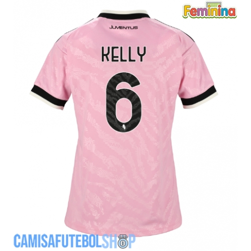 Camisa de time de futebol Juventus Lloyd Kelly #6 Replicas 2º Equipamento Feminina 2026-27 Manga Curta